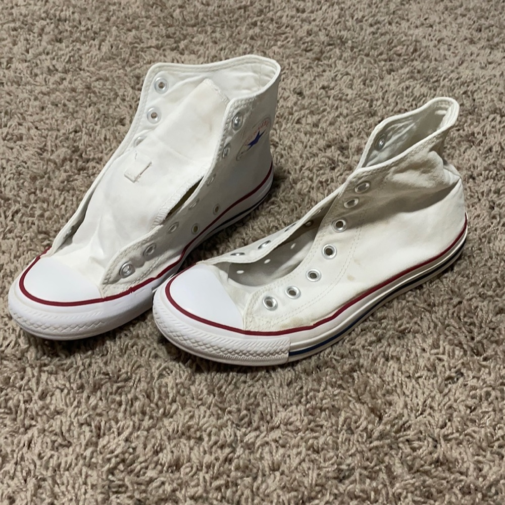 7.5 converse high tops white high tops